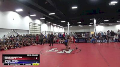110 lbs 2nd Wrestleback (16 Team) - Quinn Livingston, Oklahoma Red vs Efrain Rivera, North Carolina