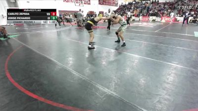 132 lbs Champ. Round 1 - Jorge Pichardo, Coachella Valley vs Carlito Zepeda, Ventura
