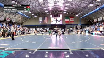 120 lbs Finals (2 Team) - Jacob Dusche, Hickory Ridge High School vs Jonathan Binanay, Cardinal Gibbons High School