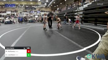 55 lbs Consolation - Michael Holloway, Choctaw Ironman Youth Wrestling vs Rhodes Litchfield, Choctaw Ironman Youth Wrestling