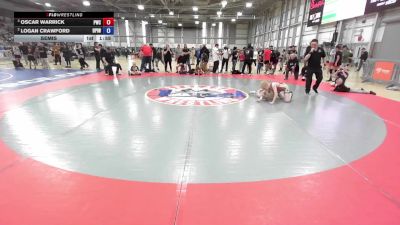78 lbs Semis - Oscar Warrick, Punisher Wrestling Company vs Logan Crawford, Deer Park Ironman Wrestling Club