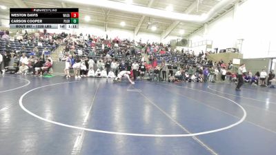 132B lbs Quarters - Weston Davis, Wasatch vs Carson Cooper, Pleasant Grove