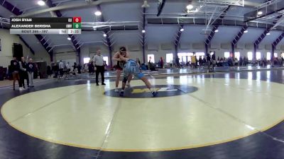 197 lbs Cons. Round 4 - Josh Ryan, Gannon Unattached vs Alexander Berisha, Unattached- West Virginia