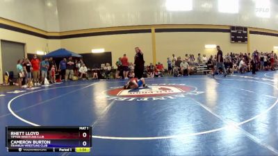 65 lbs Round 2 - Rhett Lloyd, Tipton Wrestling Club vs Cameron Burton, Franklin Wrestling Club