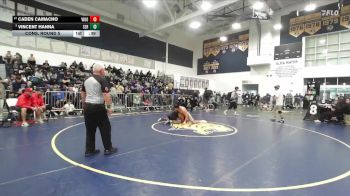 150 lbs Cons. Round 5 - Vincent Hanna, Servite vs Caden Camacho, Woodbridge