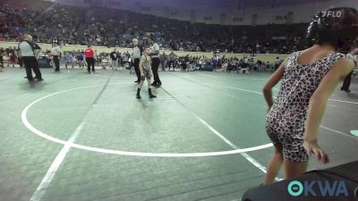 55 lbs Round Of 16 - Hai'Lee Castillo, ANADARKO vs Tucker Smith, Spiro Bulldog Wrestling