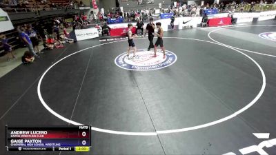 126 lbs Semifinal - Andrew Lucero, Kaitoa Wrestling Club vs Gaige Paxton, Chaparral High School Wrestling