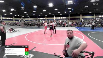 172 lbs Rr Rnd 4 - Ricky Ibarra, Lofton Style Wrestling vs Max Dickson, Warriors Of Christ