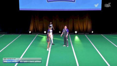 Weber State University - Vada Parker & Manuel Barragan [2026 Coed Partner Stunt] 2026 UCA & UDA College Cheerleading and Dance Team National Championship