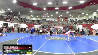 120 lbs Cons. Round 3 - Taylor Engelking, Columbus North Wrestling vs Madeline Peterson, Benton Central