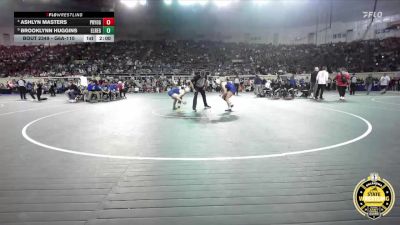 G6A-110 lbs Semifinal - Brooklynn Huggins, El Reno-Girls vs Ashlyn Masters, Pryor-Girls