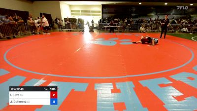 95 lbs Quarterfinal - Isla Silva, PA vs Justice Gutierrez, CO