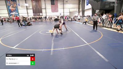 170 lbs Consi Of 8 #1 - David Pento Jr, NH vs Brody Sorensen, WY