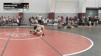 174 lbs Consi Of 8 #1 - Matthew Williams, Coker vs Brandon Carr, Franklin & Marshall