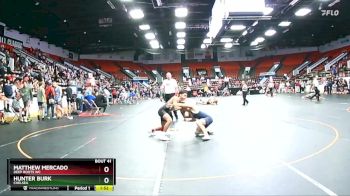 130 lbs Champ. Round 1 - Hunter Burk, Chelsea vs Matthew Mercado, Deep Roots WC