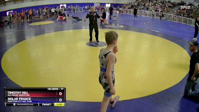 77 lbs Round 3 - Timothy Hill, All-Phase Wrestling vs Skilar France, Junction City Mat Club