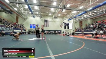 130 lbs Champ. Round 2 - Kara Zimmerman, DeKalb vs Jocelyn Hauck, Normal (University)