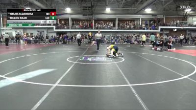 157 Silver Champ. Round 1 - Omar AlQammaz, Illinois Wesleyan vs Dillon Raab, Lakeland