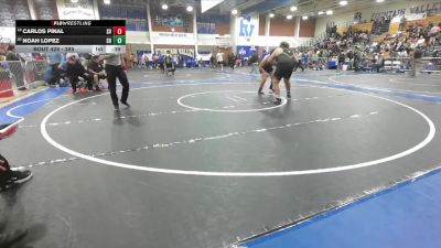 285 lbs Cons. Round 2 - Carlos Pinal, Sierra Vista vs Noah Lopez, South Hills