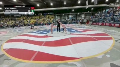 120 lbs Cons. Semi - Boyd Ramirez, Lander Legacy vs Michael Becker, Howard Youth Wrestling