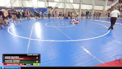 67 lbs Champ. Round 1 - Porter Crosby, Clearwater Valley WC vs Jason Blevins, Punisher Wrestling Company