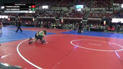 85 lbs Champ. Round 2 - Jace Anderson, Moorcroft Mat Masters vs Hunter Dailing, Rugrats