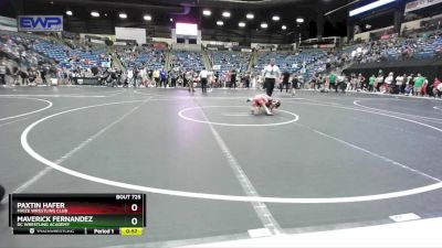 55 lbs Champ. Round 2 - Paxtin Hafer, Maize Wrestling Club vs Maverick Fernandez, DC Wrestling Academy