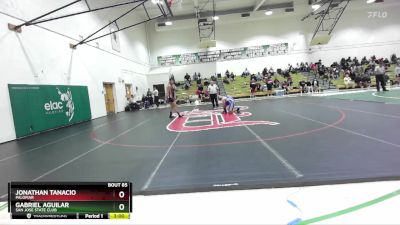 165 lbs Cons. Round 2 - Jonathan Tanacio, Palomar vs Gabriel Aguilar, San Jose State Club