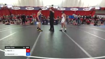 80 kg Quarterfinal - Cody Merrill, California vs Drew Wendzicki, Kaukauna High School Wrestling