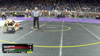 D3-144 lbs Champ. Round 1 - Justin Grahn, Kingsley Area HS vs Kyle Reppert, Armada HS