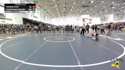 80 lbs Semifinal - Sawyer Macfarland, Warrior Warehouse Wrestling vs Dawson Flick, Club Not Listed