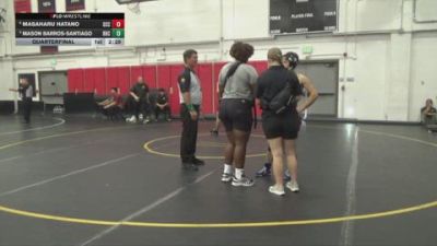 125 lbs Quarterfinal - Mason Barros-Santiago, Rio Hondo College vs Masaharu Hatano, Sacramento City College