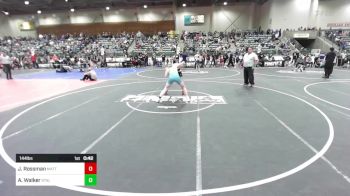 144 lbs 5th Place - Jackson Rossman, MatTime vs Ashton Walker, Stallions WC