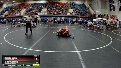 157 lbs Cons. Round 2 - Shreyas Nair, McDonogh School vs Daniel Kahn, Landon School