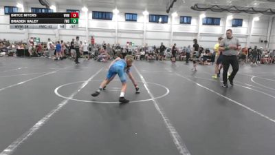 98 lbs Round 3 (4 Team) - Bryce Myers, West Virginia Wild vs Braden Haley, Freakztyle Wrecking Crew