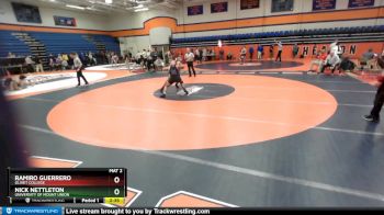 157 lbs Cons. Round 4 - Nick Nettleton, University Of Mount Union vs Ramiro Guerrero, Olivet College