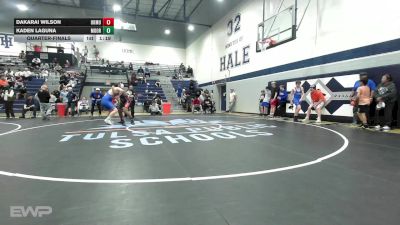 285 lbs Quarterfinal - Dakarai Wilson, Okmulgee High School vs Kaden Laguna, Moore Middle