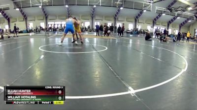 285 lbs Cons. Round 3 - William Hotaling, Unattached-University At Buffa vs Elijah Hunter, West Virginia University