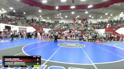 119 lbs 3rd Place Match - Morgan Abernathy, Contenders Wrestling Acadamy vs Julian Chavez, Region Wrestling Academy