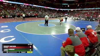 D1-126 lbs Cons. Round 2 - Cade Aaberg, Oregon vs Emmitt Becker, Slinger