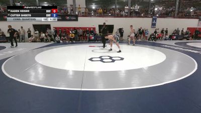70 kg Cons. Quarters - Kaden Keiser, Boone RTC vs Cutter Sheets, Cowboy RTC