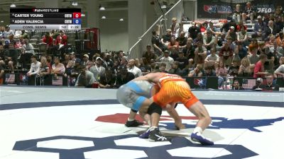 65 lbs Cons. Semis - Carter Young, Cowboy RTC/ Titan Mercury Wrestling Club (TMWC) vs Aden Valencia, California RTC/ Titan Mercury Wrestling Club (TMWC)