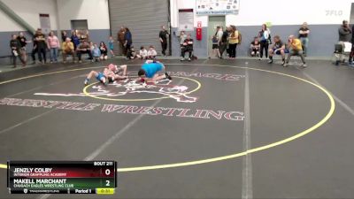 67 lbs Quarterfinal - Jenzly Colby, Interior Grappling Academy vs MaKell Marchant, Chugach Eagles Wrestling Club