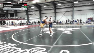 184 lbs Consi Of 8 #1 - Nate Ridgway, Southern Maine vs Luke Donis, Western New England