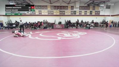 133 lbs Champ. Round 1 - Davon Walker, Mission College vs Darren Benavente, Skyline College