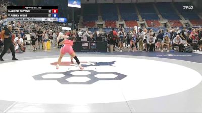 110 lbs Champ. Rd Of 64 - Harper Sutton, NE vs Abbey West, UT