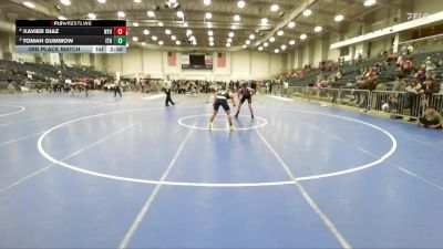 125 lbs 3rd Place Match - Xavier Diaz, NYU vs Tomah Gummow, Ithaca