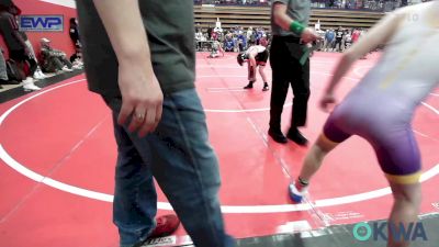 80 lbs Round Of 16 - Jesse Voss, Skiatook Youth Wrestling vs Reid Claggett, Bristow Youth Wrestling