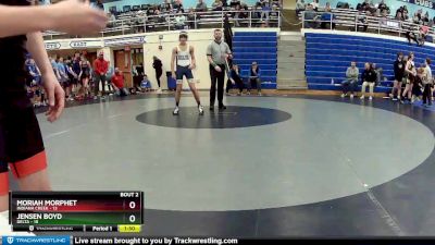 110 lbs Round 1 (4 Team) - Eli Overholt, Delta vs Patrick Dowty, Indiana Creek