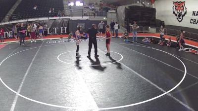 74 lbs Champ. Round 5 - Nikolai Tibbs, Utah vs Andrew Koster